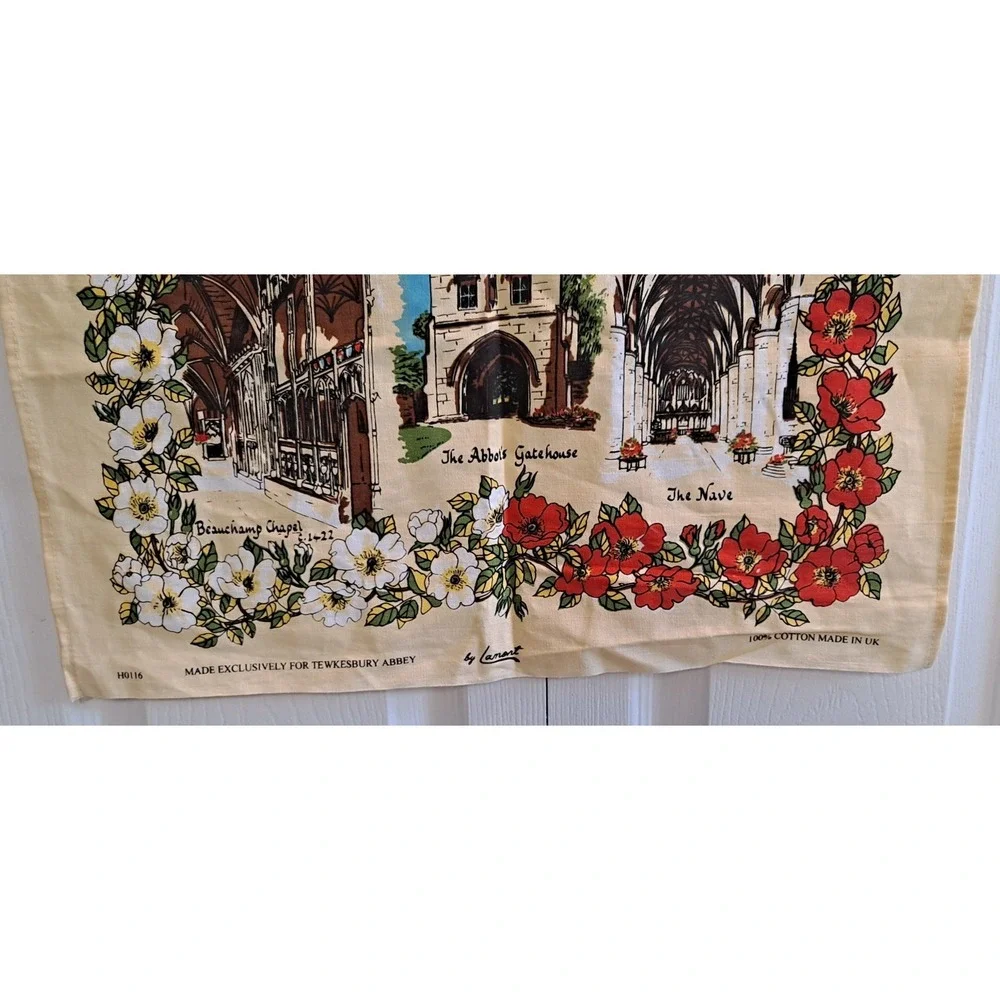 Lot‎ Of 3 Tea Towels Mary Queen Of Scots/ Edinburg /Tewkesbury Abbey